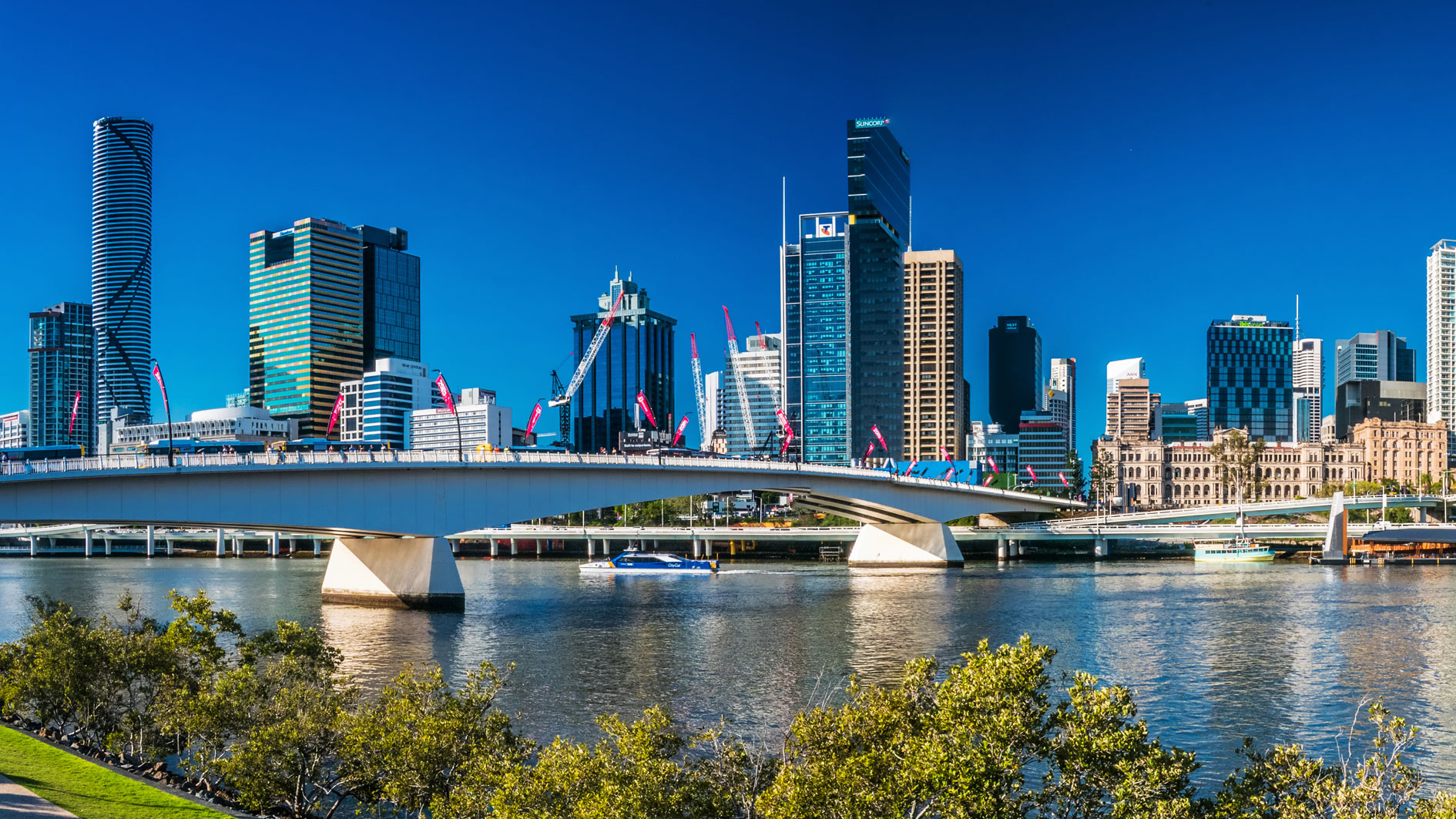 South Bank, Brisbane River and the CBD, Queensland